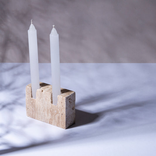 MARBLE CANDLE HOLDER