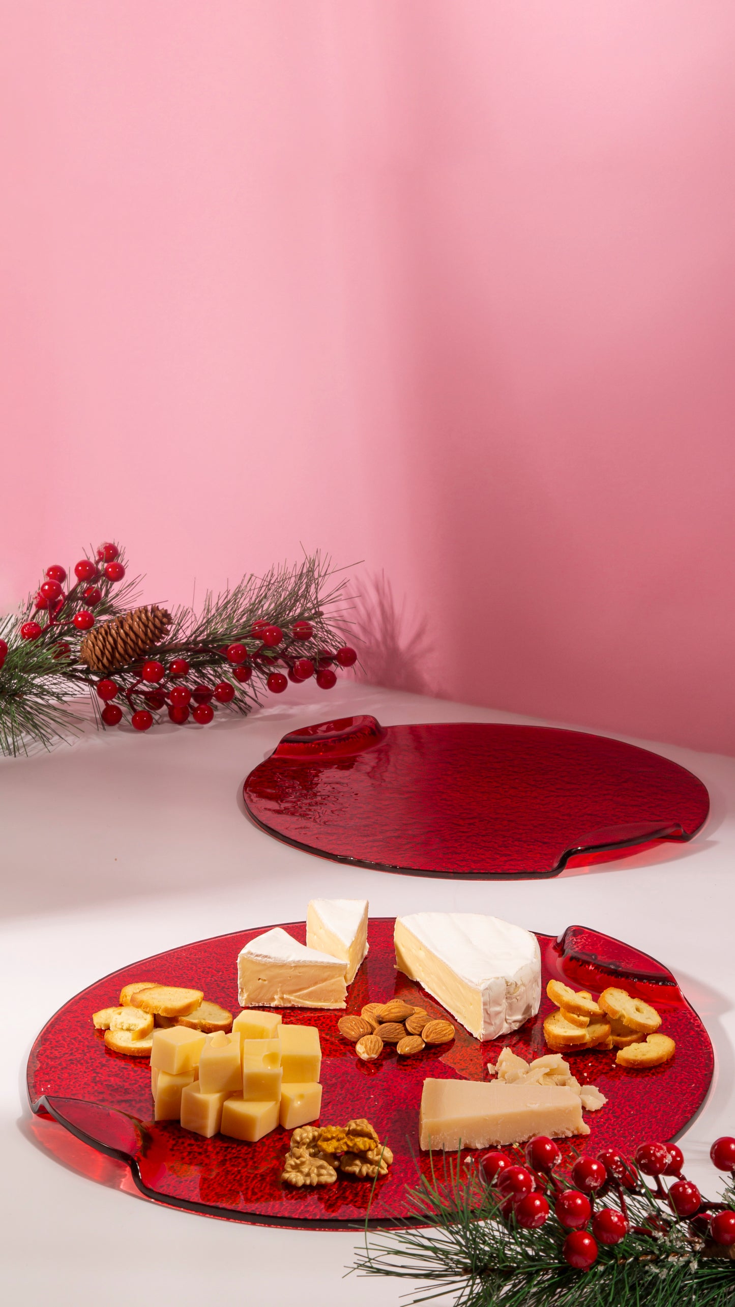 Christmas Glass Plates