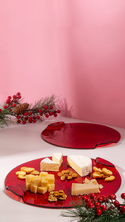 Christmas Glass Plates